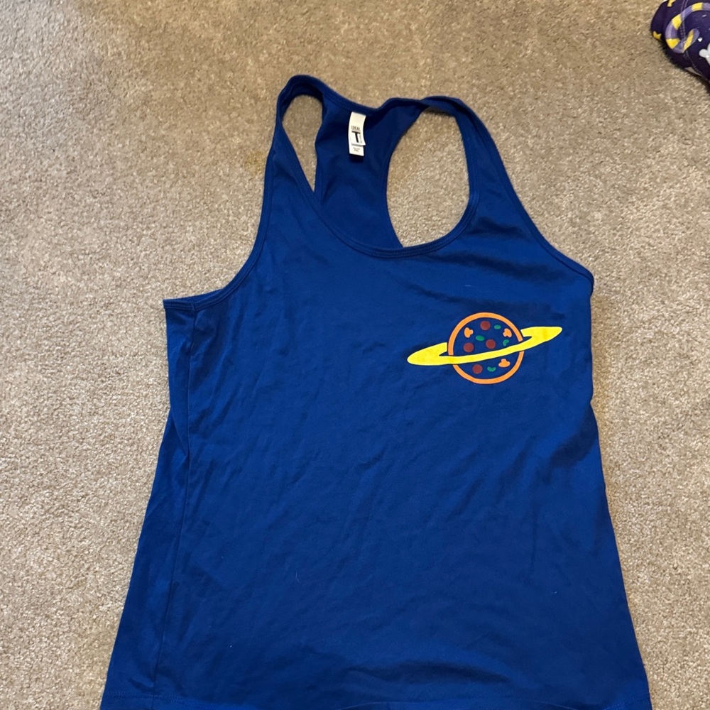 Toy Story Alien - Blue Racerback Tank with Planet Graphic